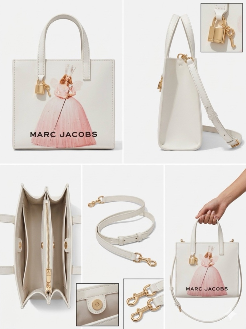 Marc Jacobs x The Wizard of Oz Mini Grind Leather Tote LIMITED EDITION NWT - Picture 3 of 4